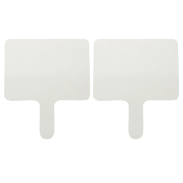 ColoMX Tableros blancos de mano de 2 piezas tablas de respuestas borrables para el aula (blanco)