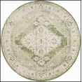 thumbnail image 4 of Nourison Astra Machine Washable 7'10" x Round Ivory Green Vintage Indoor Rug, 4 of 10