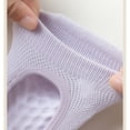 thumbnail image 7 of 4 Pairs Women's Non-Slip Yoga Socks Soft Cotton Grip Sole Low-Cut Design with Arch Ventilation for Pilates Barre - 4 pairs-C, 7 of 7