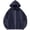 Navy, variant on Zip Up Hoodie Men Fall Winter Long Sleeve Plain Oversized Hooded Sweatshirt with Pockets Cardigan Jacket Outerwear