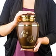 thumbnail image 5 of Trupoint Memorials Large Brown Pet Cremation Urn for Large Animals - for Dogs and Cats up to 122 Pounds, 5 of 5