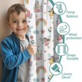 thumbnail image 3 of Blackout Kids Curtains,White Princess Fairy Castle Pattern Childrens Insulated Curtains Set Of 2,Bedroom Essentials,Toddler Room Decor 42"x63", 3 of 5