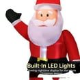 thumbnail image 2 of 6FT Christmas Inflatables Santa Claus  with Built-in LED Light, 2 of 6