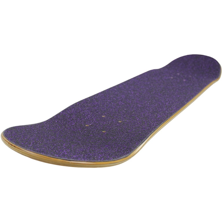 Black Diamond Grip Skateboard Griptape Sheet Glitter Purple 9 x 33