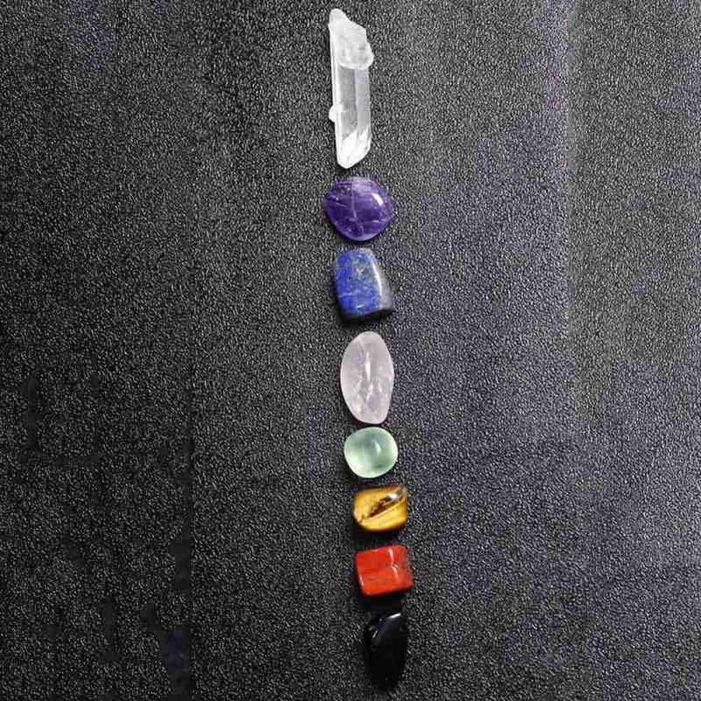 Buy Chakra Stones Healing Crystals Set Of 8, Tumbled And Polished, For ...