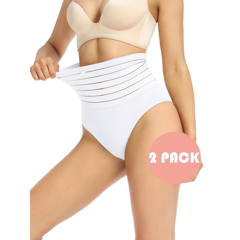 Anyfit Wear Women Tummy Control Panty Waist Trainer Body Shaper Slimming  Briefs High Waisted Shapewear Underwear Pack of 2