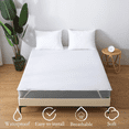 thumbnail image 2 of 1pc Fitted Knitted Terry Waterproof Mattress Protector - Soft & Non-Slip, Full Mattress Protection, 2 of 5
