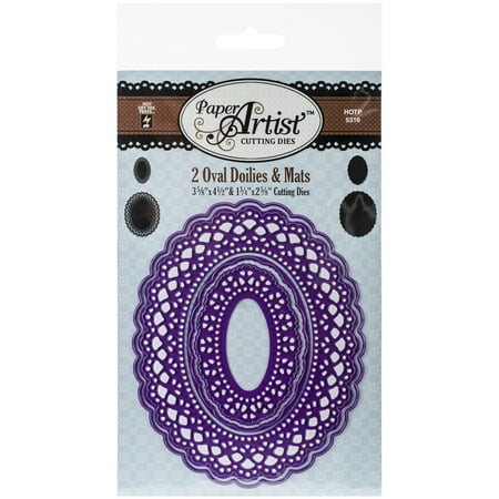 Paper Artist Cutting Die-2 Oval Doilies & Mats, Pk 1, Hot Off The Press