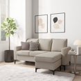 thumbnail image 4 of Hillsdale Furniture Alamay Fabric Upholstered Reversable Sectional Chaise Beige, 4 of 6