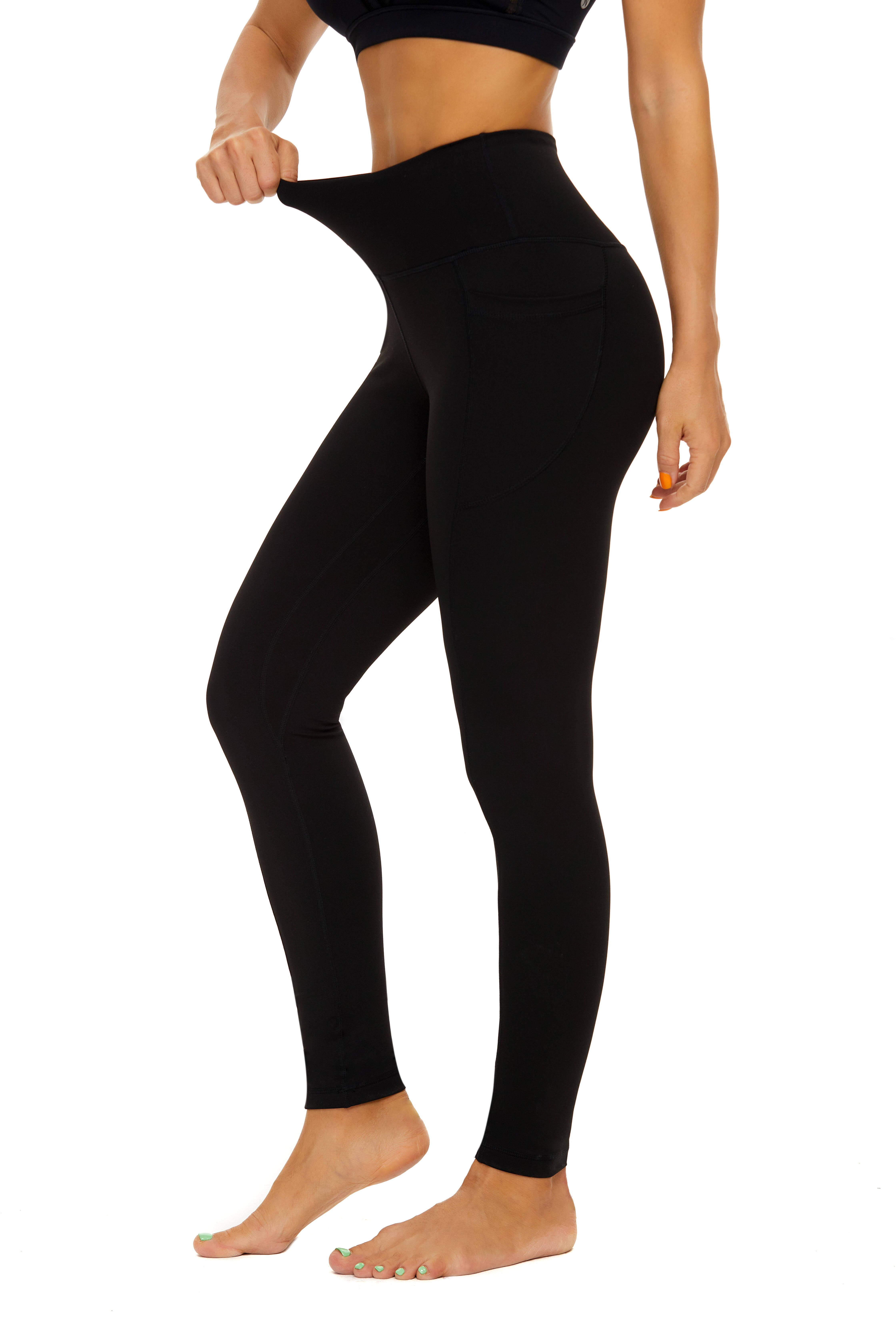 iniber Women's High Waist Yoga Pants with Pockets, 4-Way Stretch photo 2
