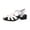 White, variant on Eva Sandals For Women Closed Toe Flat Fisherman Sandals Lightweight Non-Slip Adjustable Loop Leather Wading Sandals For Summer Beach Shoes Black 36
