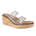 thumbnail image 2 of Corkys Womens Twinsie Clear Rhinestone Wedge  Casual Shoes, 2 of 5