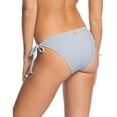 thumbnail image 3 of ROXY Women's White Logo Stretch Full Coverage Tie Bico Mind Of Freedom Bikini Swimsuit Bottom S, 3 of 10