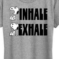 thumbnail image 3 of Peanuts - Snoopy Inhale Exhale - Women's Short Sleeve Graphic T-Shirt, 3 of 6