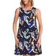 thumbnail image 1 of Balery Astronauts in sport Vestidos de verano para mujer con estampado: vestido holgado sin mangas, vestido playero informal y cómodo para días calurosos., 1 of 7