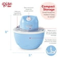 thumbnail image 3 of Rise by Dash Personal Electric Ice Cream Maker Machine for Gelato, Sorbet + Frozen Yogurt (Flavored Healthy Snacks + Dessert for Kids & Adults) - 1 Pint - Blue - 2.6 lbs, 3 of 7