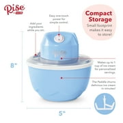 Rise by Dash Personal Electric Ice Cream Maker Machine for Gelato, Sorbet + Frozen Yogurt (Flavored Healthy Snacks + Dessert for Kids & Adults) - 1 Pint - Blue - 2.6 lbs