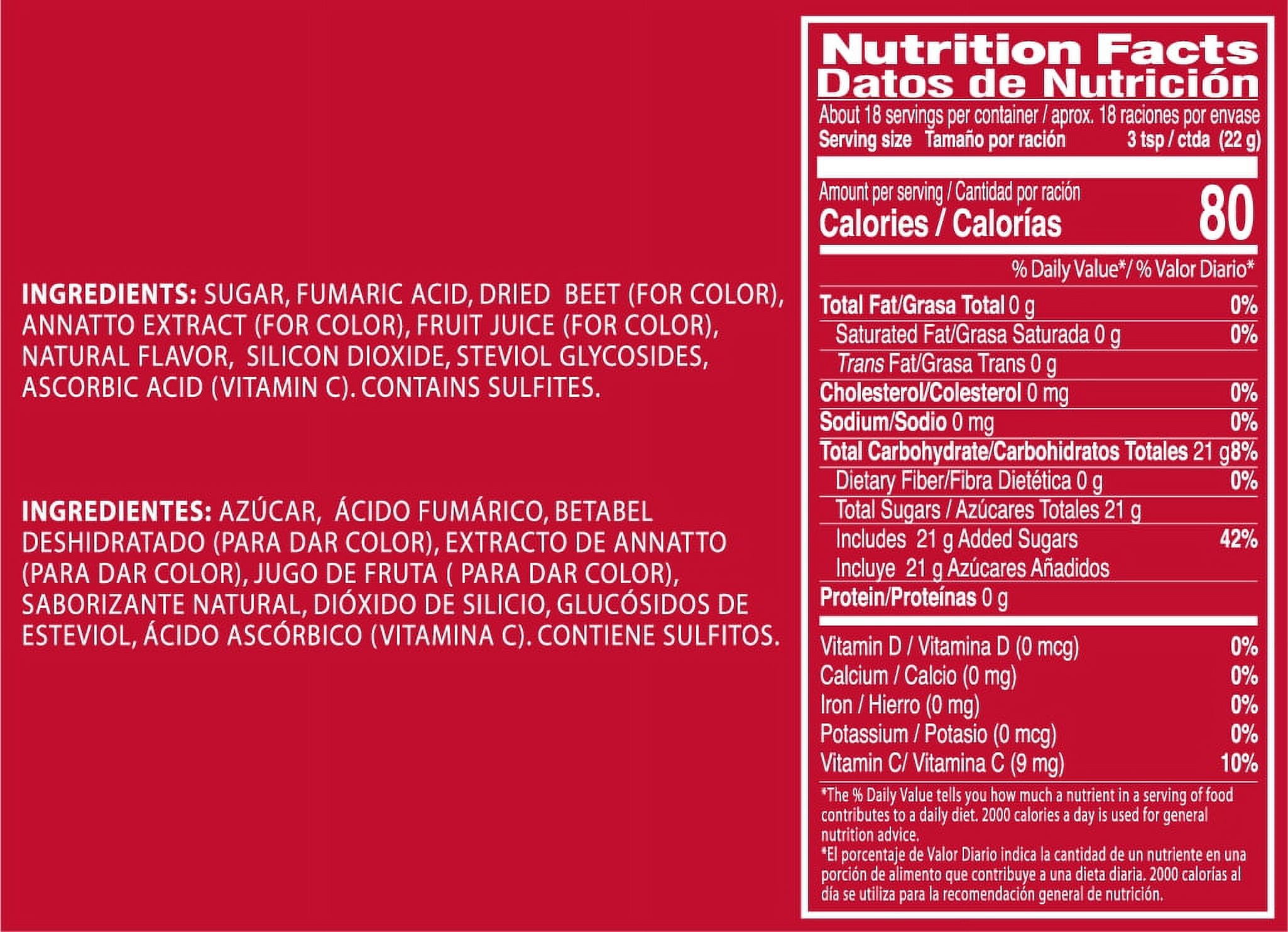 (6 pack) Klass Aguas Frescas Hibiscus, with Vitamin C, Multiserve, Powdered Drink Mix, 14.1oz