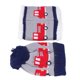 thumbnail image 4 of Conjunto de gorro y bufanda de invierno para bebé, ropa suave y cálida con bonito patrón de camión rojo, diseño de doble capa, ropa de otoño para exteriores, 4 of 5