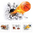 thumbnail image 4 of Calcomanía de pared, calcomanía de pared de baloncesto 3D, calcomanía de pared autoadhesiva, calcomanía de pared de baloncesto de calidad profesional, 4 of 10