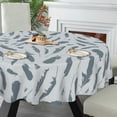 thumbnail image 5 of Eveokoki Boho Round Tablecloth 60 inch, Grey Boho Feathers Bohemian Circle Table Cloth, Colorful Tablecloth Decor for Home Kitchen Dining Party Patio Indoor and Outdoor Use, 5 of 5