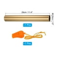 thumbnail image 2 of Uxcell Relay Track Baton Aluminum Tube Field Running Race Stick with Whistle for Athletics, Gold, 2 of 6