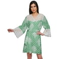 thumbnail image 1 of Moomaya Peignoir Court en Coton Imprimé Léger pour Femmes, 1 of 1