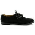 thumbnail image 5 of Ollio Women's Classic Flat Shoes Lace Up Faux Suede Oxfords ZM2910, 5 of 6