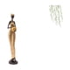 thumbnail image 1 of Escultura De Mujer Africana Con Hojas Verdes, Arte De Pared Para Decorar La Mesa Del Dormitorio Y El Elegante Fondo Del Sofá Del Baño., 1 of 8