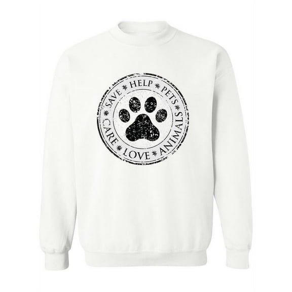 Dog Paw Sign Sweatshirt Women -Image by Shutterstock, Female Small