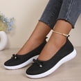 thumbnail image 2 of Domzle Women's Flat Shoes Comfortable Square-Toe Slip on Casual Dress Flats with Arch Support All-Day Standing Shoe Black, 2 of 7