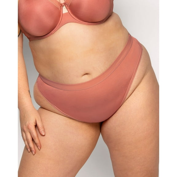 Silky Smooth High Cut Thong - Desert Dawn