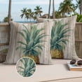 thumbnail image 2 of Retro Pineapple Outdoor Pillow Covers Pack of 2 Summer Style Yellow Fruit Leaf Wood Grain Waterproof Throw Pillow Covers Decorative Cushion Cases for Patio Garden Tent Balcony Couch 20x20 inch, 2 of 9