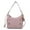 Pink, variant on MKF Collection Ruby Vegan Leather Women's Shoulder Bag, Elegant Hobo Purse Handbag by Mia K - Charcoal Gray