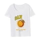 thumbnail image 4 of Camiseta para mujer, ropa de verano, ajuste Regular, recuerdo, camisetas simples de verano para deportes S, 4 of 7