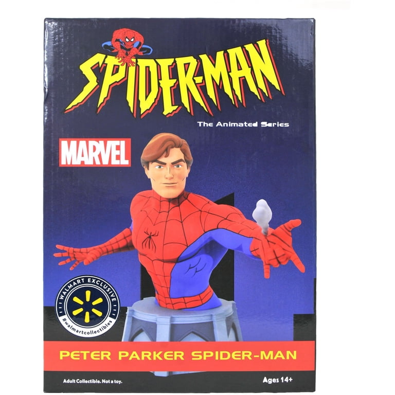 Diamond Select Toys Marvel Animated Unmasked Spider Man Action