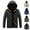 A19 Black, variant on LEKWK Mens Puffer Jacket with Removeable Hood Down Jackets Padded Thick Quilted Winter Coat Lightweight Zip Up Warm Puffy Coats with Pockets Plus Size Outerwear, Dark Blue 4XL