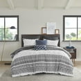 thumbnail image 2 of INK+IVY Mila Contemporary Cotton Comforter Set with Chenille Tufting in Gray, 2 of 5