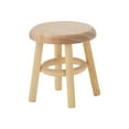 thumbnail image 2 of Wooden Miniature Stool Round Stool Seat Handmade for 1/12 Scale Dollhouse Decor, 2 of 8