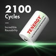 thumbnail image 5 of Tenergy 4 Pack Centura Lite NiMH D 1.2V 3000mAh Rechargeable Batteries, 5 of 7