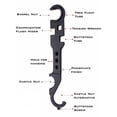 thumbnail image 2 of Llave multifunción Llave de combate Llave de tuerca de seguridad de acero 40CR Llave blindada, 2 of 8