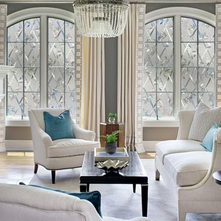 Girlsshop 3D Casement Privacy Film Static Casement Clings Vinyl Casement Decals Casement Sticker