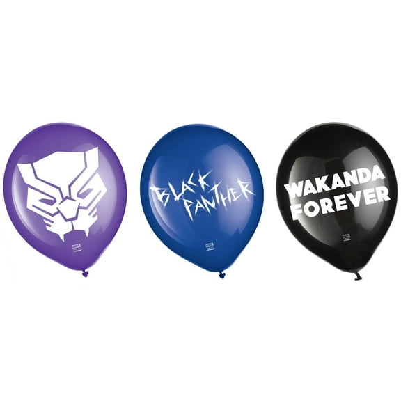 Black Panther Wakanda Forever Marvel Birthday Party Decoration Latex Balloons