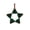 Green, variant on Glass Bead Star Ornament - Fair Trade Christmas Decor Handmade in Uganda, East Africa