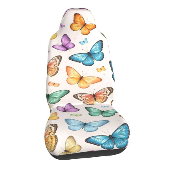 Colorful Butterfly Car Seat Covers Stretch Car Seat Protectors Universal Fit