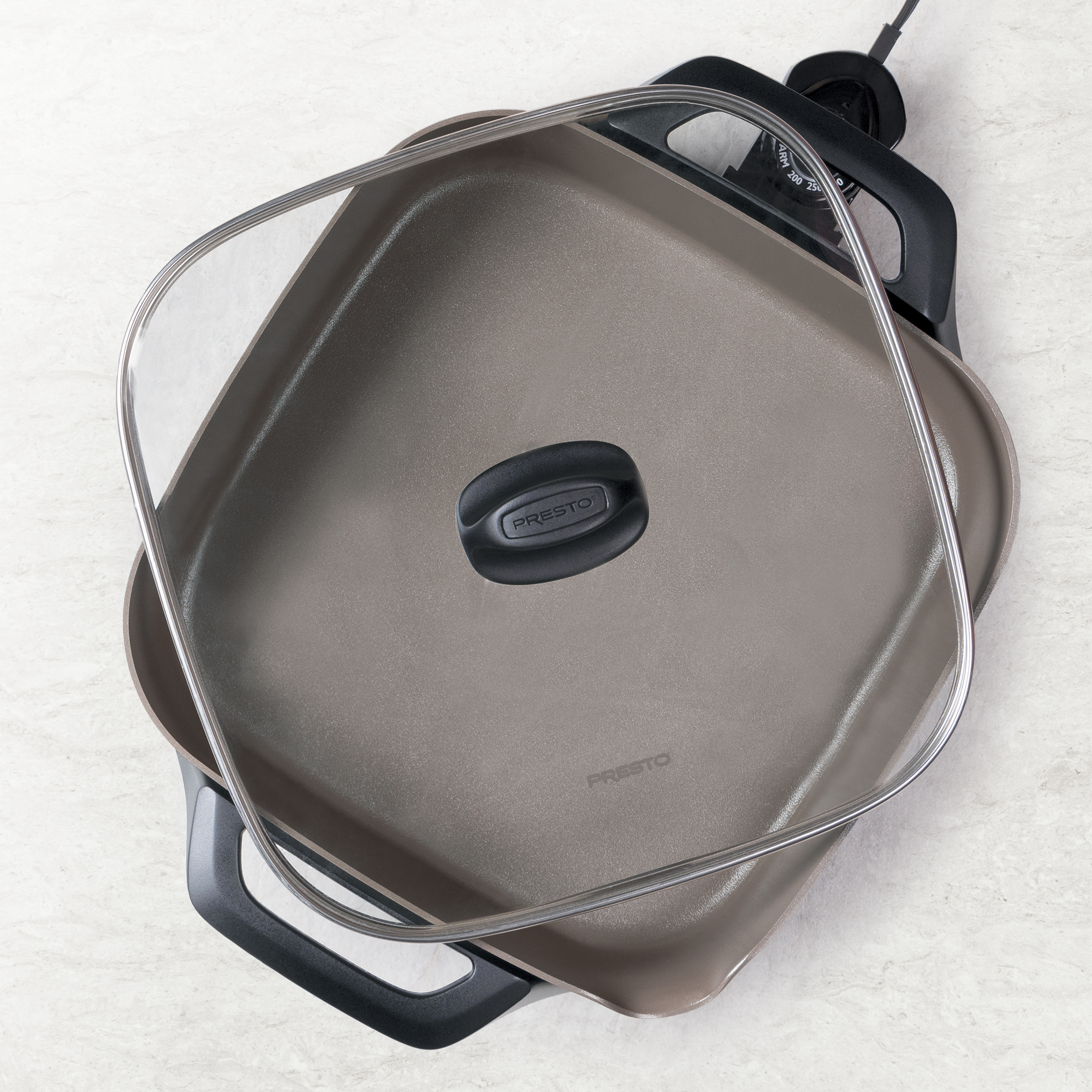 Presto 12-inch Ceramic Electric Skillet with Glass Cover,  07120 - image 4 of 12