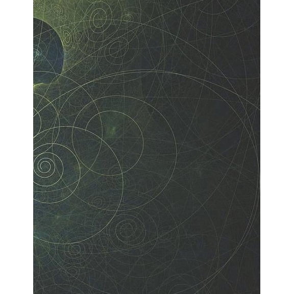 Fractal Notebook Large Size 8.5 x 11 Ruled 150 Pages (Paperback)