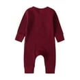 thumbnail image 4 of Newborn Baby Boy Girl Long Sleeve Knitted Romper Jumpsuit Overall Clothes Set, 4 of 5