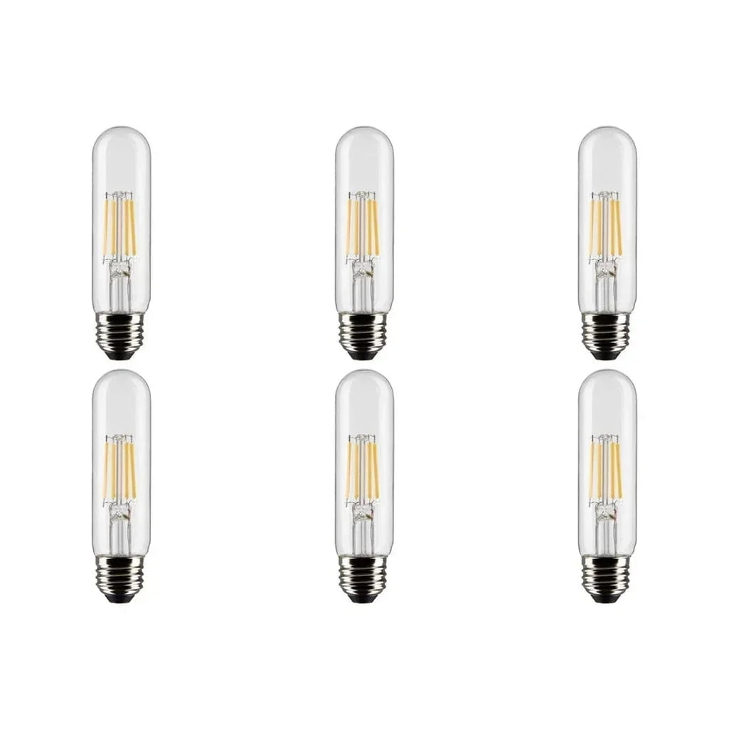 5.5W T10 LED - Clear - Medium base - 90 CRI - 3000K - 120V - 6-PACK