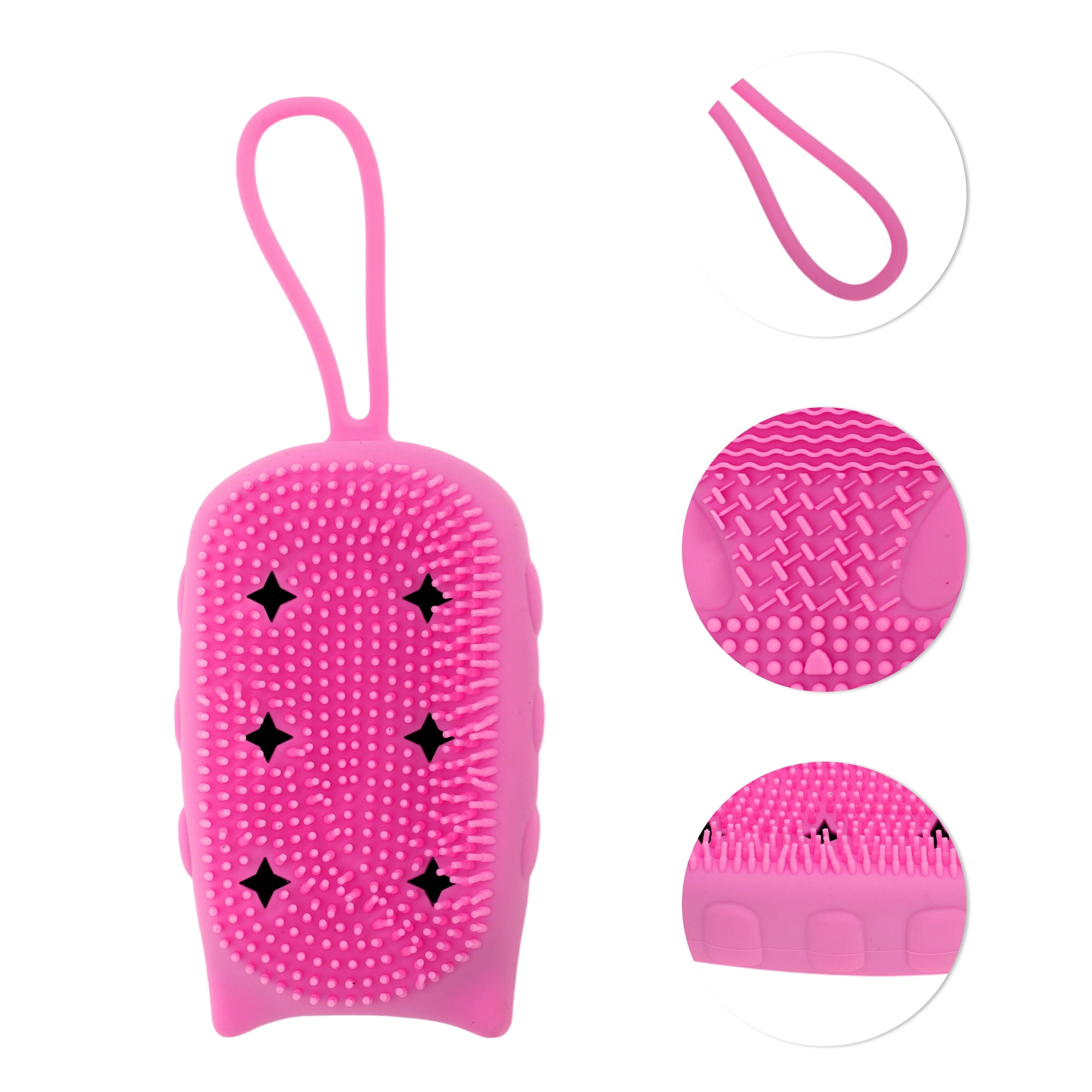 Unique Bargains Cartoon Owl Bath Brush 1 Pc Rose Red